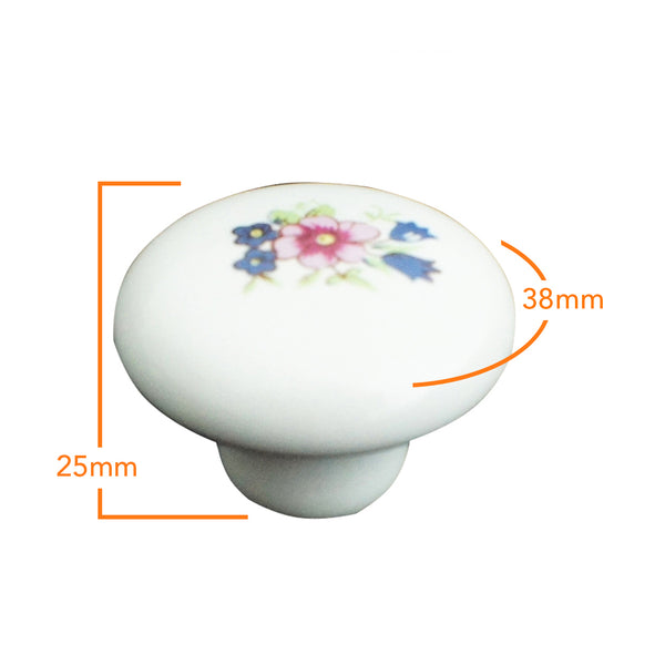 105.02 Ceramic Flower Knob