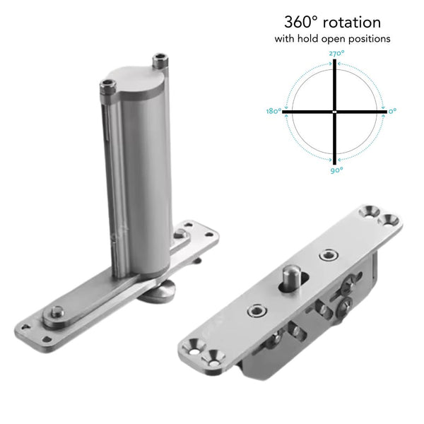 Pivot Hinge with Hold Open (300kg)