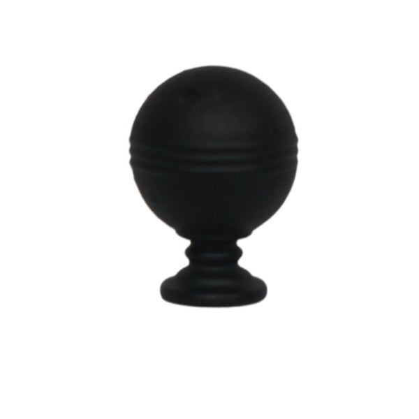 2628 Black Solid Brass Knob