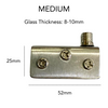 Stainless Hi Fi Glass Hinge (6-12mm)