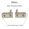Stainless Hi Fi Glass Hinge (6-12mm)