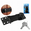 Black Keyed Hasp Lock