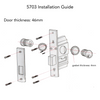 Corona Aluminum Swing Door Double Lock