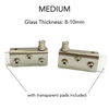 Stainless Hi Fi Glass Hinge (6-12mm)