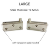 Stainless Hi Fi Glass Hinge (6-12mm)