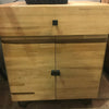 8018 Square Matte Black Knob