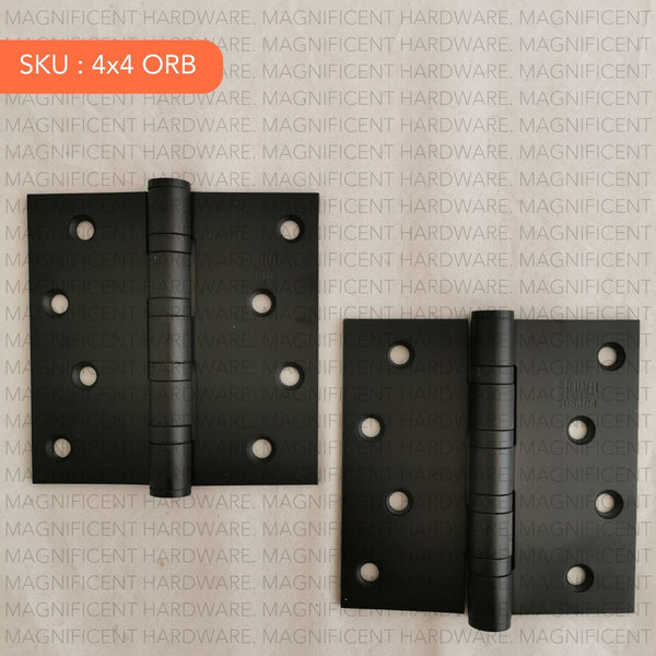 Bucci Stainless 304 Matte Black Hinges