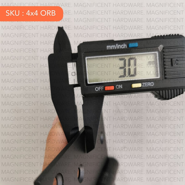 Bucci Stainless 304 Matte Black Hinges