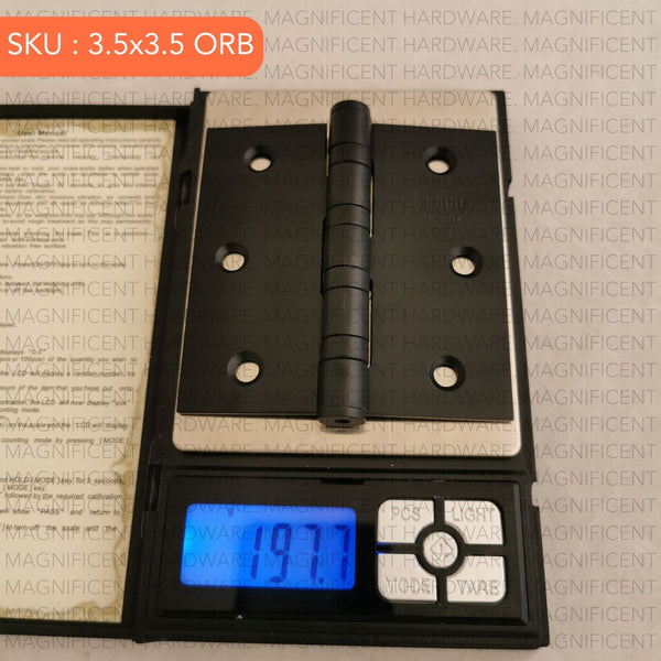 Bucci Stainless 304 Matte Black Hinges