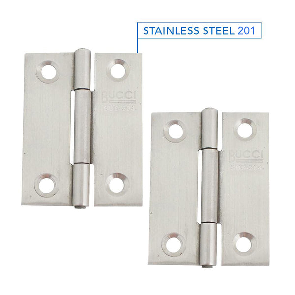 Stainless 201 Light Duty Narrow Butt Hinge