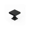 8018 Square Matte Black Knob