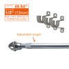 Chrome Plated 1/2" Cafe Rod Set