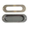 SCH001 Oval Antique Brass Flush Pull