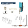 Tajima Glass Door Patch Fitting Set