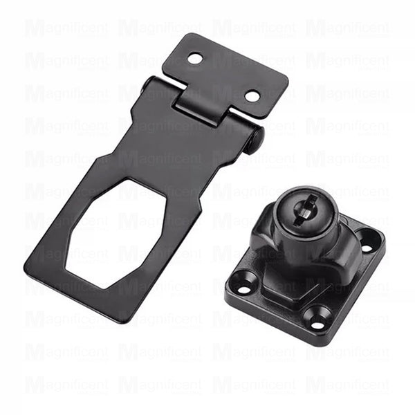 Black Keyed Hasp Lock