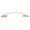 0443 Plain White Brass Pull Handle