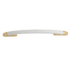 0443 Plain White Brass Pull Handle