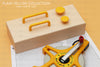 1230 Plain Yellow Plastic Knob