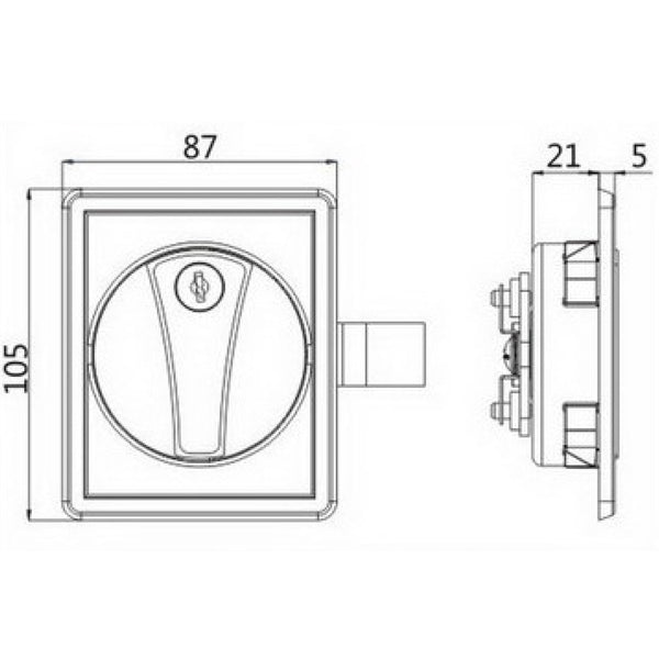 Evergood Steel Cabinet Compact Compression Shelves Panel Door Lock