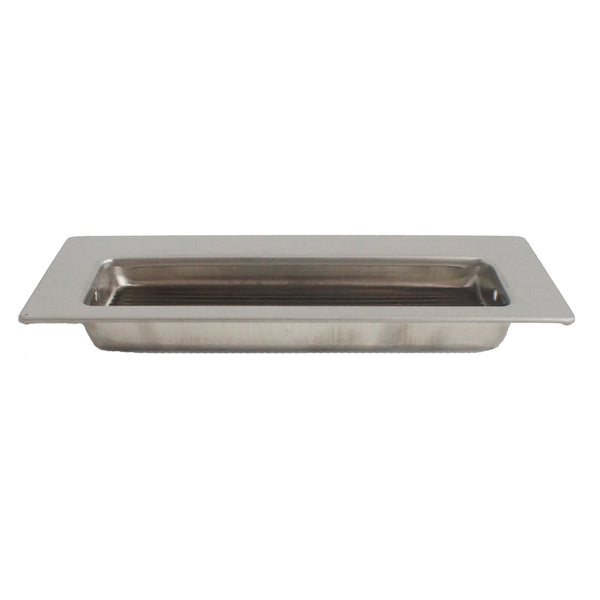0965 Rectangle Silver Flush Handle