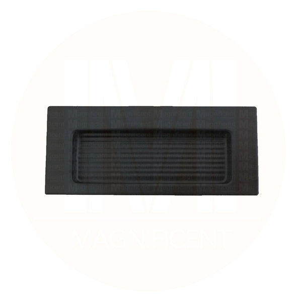 0965 Rectangle Black Flush Handle