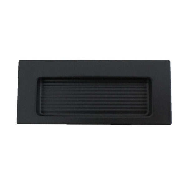 0965 Rectangle Black Flush Handle
