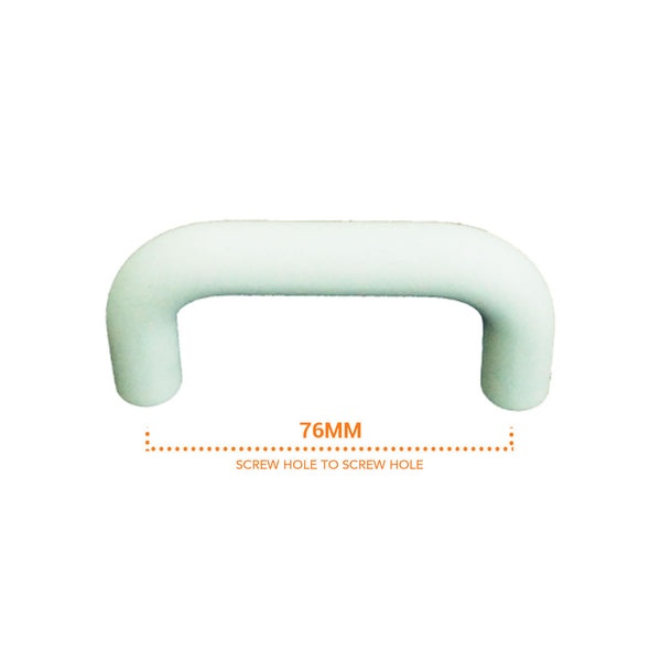 098 Plain White Ceramic Pull