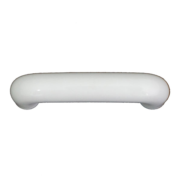 098 Plain White Ceramic Pull - Magnificent Marketing (DIY Builders Hardware)