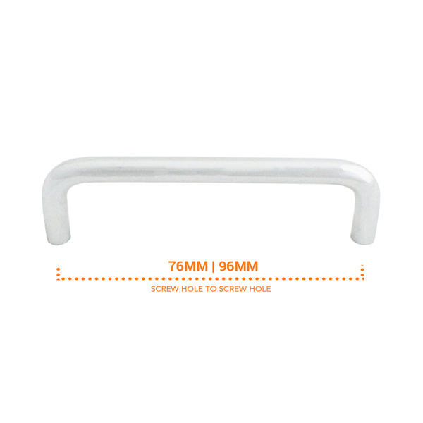 102 Plain Chrome Pull Handle