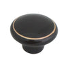 104 Black Ceramic Knob with Golden Ring