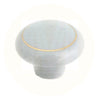 104 Gray Ceramic Knob with Golden Ring