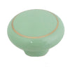 104 Green Ceramic Knob with Golden Ring - Magnificent Marketing (DIY Builders Hardware)