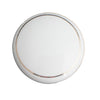 104 White Ceramic Knob with Golden Ring - Magnificent Marketing (DIY Builders Hardware)