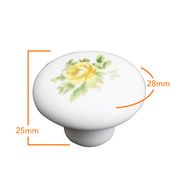 105.06 Ceramic Flower Knob