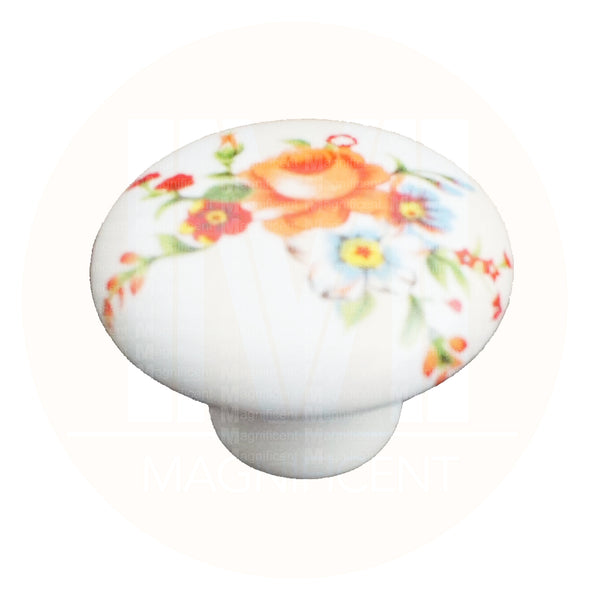 105.45 Ceramic Flower Knob