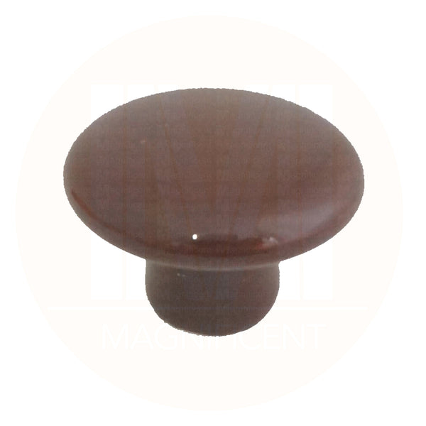 105 Plain Brown Ceramic Knob