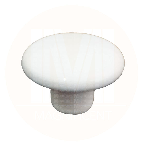 105 Plain White Ceramic Knob