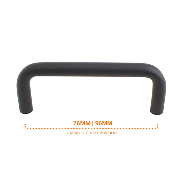 108 Black Aluminum Pull