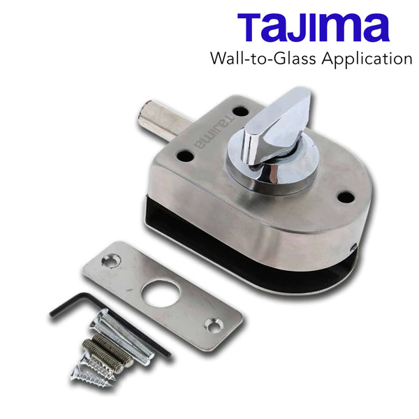 Tajima Frameless Single Glass Door Lock