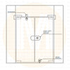 Tajima Frameless Single Glass Door Lock