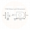 Tajima Frameless Double Glass Door Lock