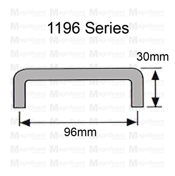 1196 Sandy Gray Plastic Pull Handle