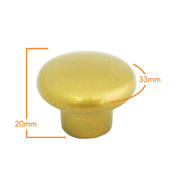 1200 Helmet Gold Plastic Knob