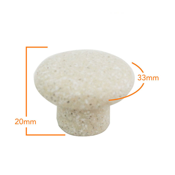 1200 Sandy Camel Plastic Knob