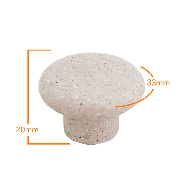 1200 SP Sandy Pink Plastic Knob