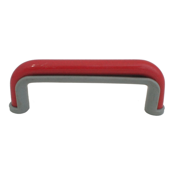 1228 Red Gray Plastic Pull Handle - Magnificent Marketing (DIY Builders Hardware)