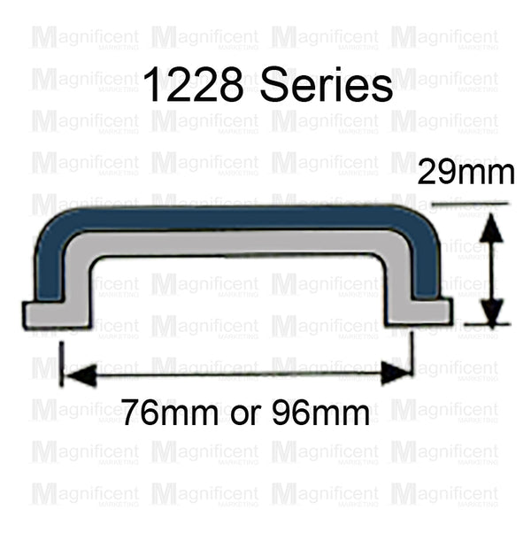 1228 Beige Gray Plastic Pull Handle