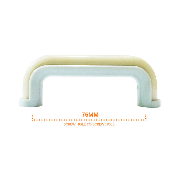 1228 Beige Gray Plastic Pull Handle