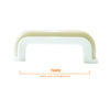 1228 Beige White Plastic Pull Handle