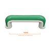 1228 Green White Plastic Pull Handle
